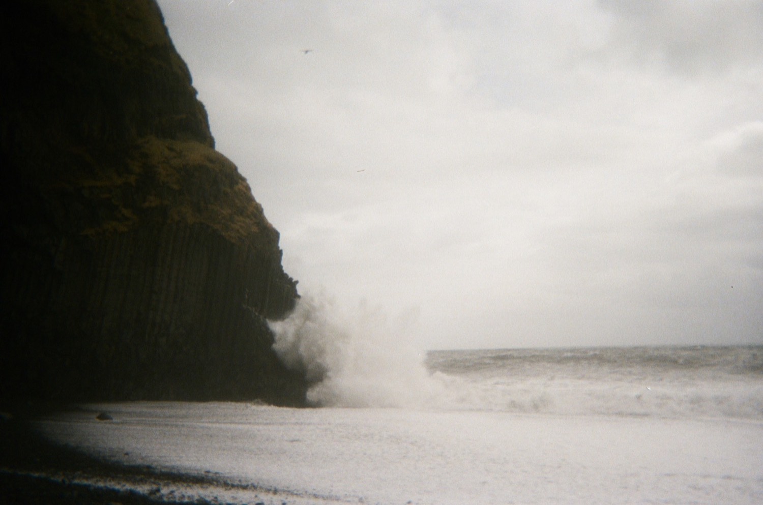 Coastal landscape and sea mist